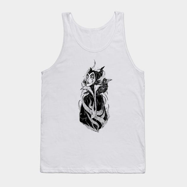 Maleficent Tank Top by btcillustration